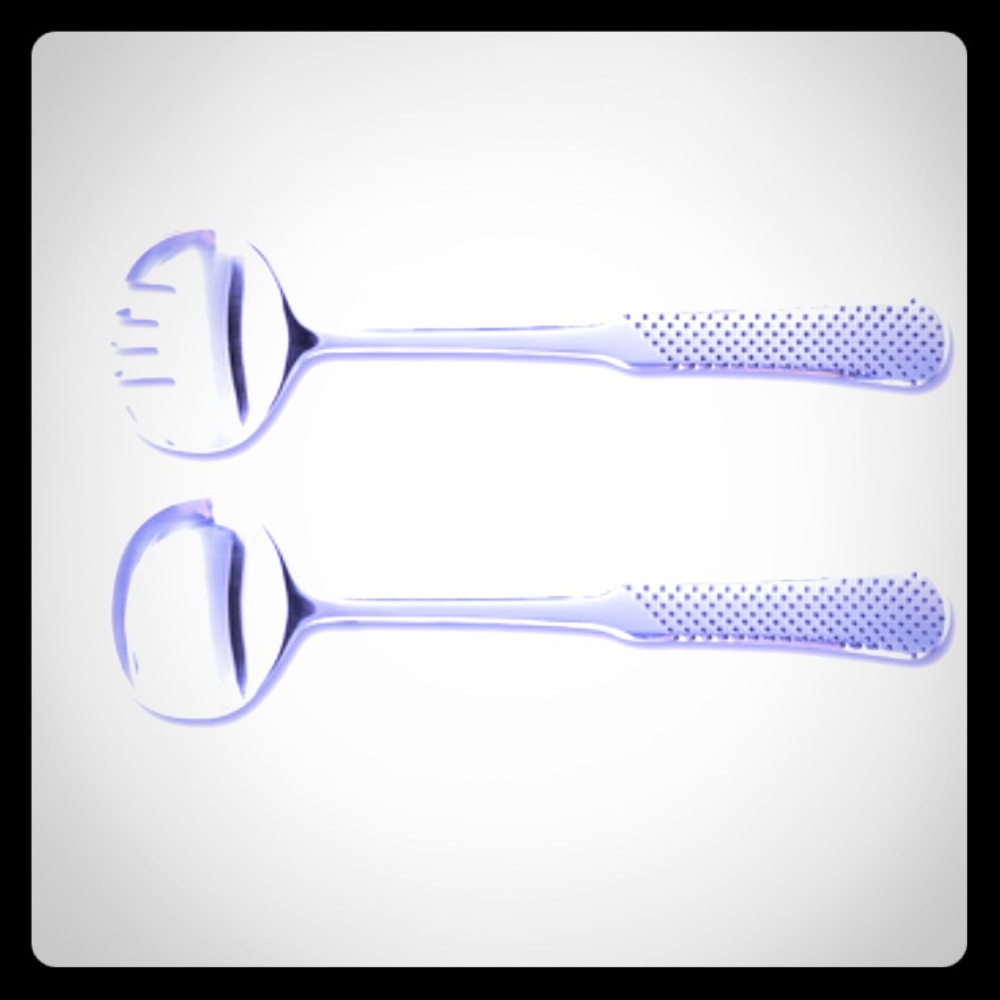 Global NIB knife stainless salad serving set 50%